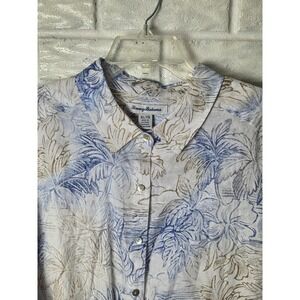 Tommy Bahama Womens Shirt Size XL 100% Linen Resort Beach Island Cruise L/S